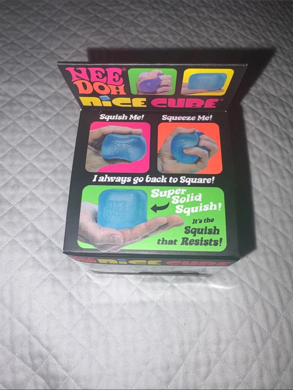Nice Cube Super Solid Squish Toy - Teal